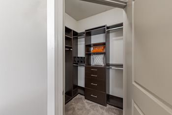 Oversized closet at the tribute apartments in raleigh, nc 27612